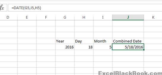 Date-Function-in-Excel-How-to-use-Date-function-ExcelBlackBook.com