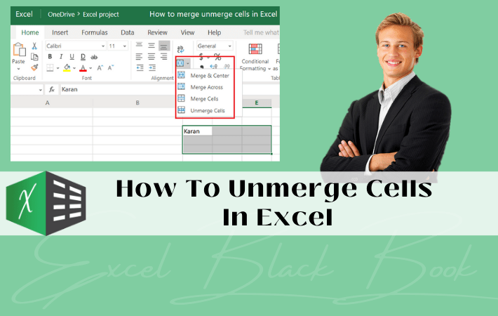 How To Unmerge Cells In Excel Using Shortcut Excel Black Book 5995